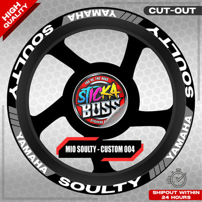 MIO SOULTY MAG STICKER SET ( 2 MAGS ) - CUSTOM 004 | VINYL WATERPROOF CUT-OUT DECALS