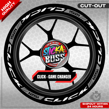 CLICK 125 MAG STICKER SET  ( 2 MAGS ) - GAME CHANGER | VINYL WATERPROOF CUT-OUT DECALS
