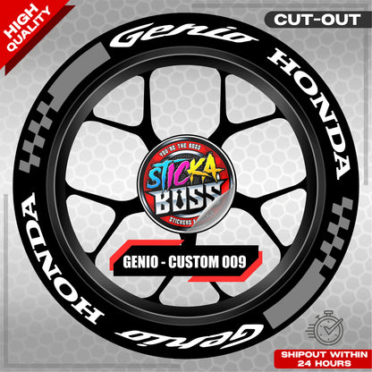 GENIO MAG STICKER SET ( 2 MAGS ) - CUSTOM 009 | VINYL WATERPROOF CUT-OUT DECALS