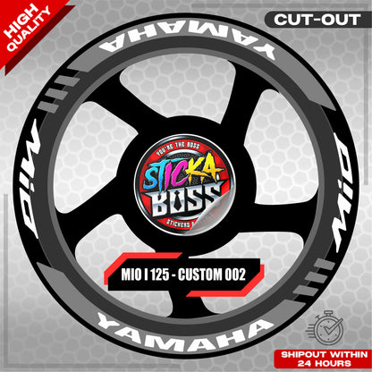 MIO I 125 MAG STICKER SET  ( 2 MAGS ) - CUSTOM 002 | VINYL WATERPROOF CUT-OUT DECALS