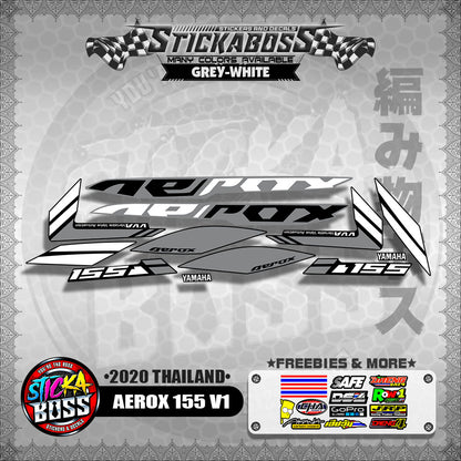 AEROX 155 V1 STOCK DECALS  ( 2020 THAILAND )【WITH FREEBIES】