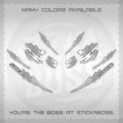 ADV 160 FOR WHITE STRIPING (2 TONE PUTRA VIRDIAN)STICKER DECALS BY STICKABOSS