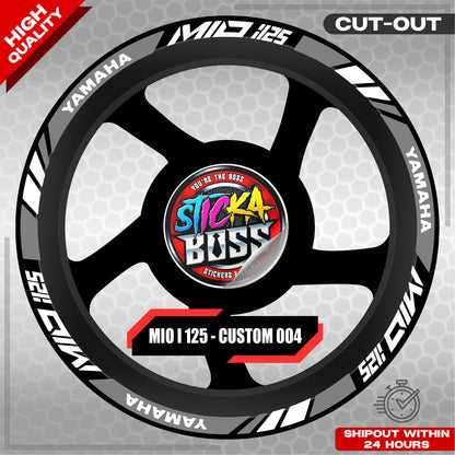MIO I 125 MAG STICKER SET  ( 2 MAGS ) - CUSTOM 004 | VINYL WATERPROOF CUT-OUT DECALS