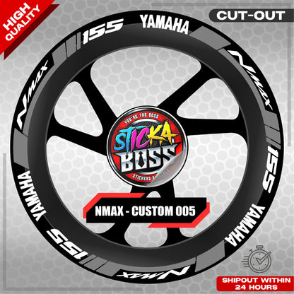 NMAX 155 MAG STICKER SET ( 2 MAGS ) - CUSTOM 005 | VINYL WATERPROOF CUT-OUT DECALS