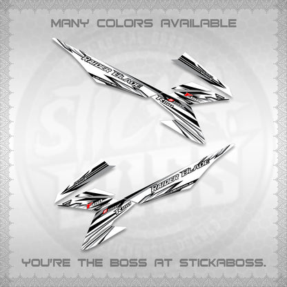 RAIDER BLADE 150 FOR WHITE DECAL(2026 NEW SHARP)STICKER DECALS By STICKABOSS