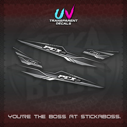 PCX 155 160 UV TRANSPARENT INDO DECALS (P007 NEW DESIGN)STICKER DECALS By STICKABOSS