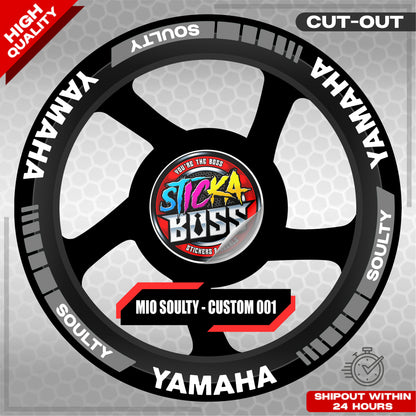 MIO SOULTY MAG STICKER SET ( 2 MAGS ) - CUSTOM 001 | VINYL WATERPROOF CUT-OUT DECALS