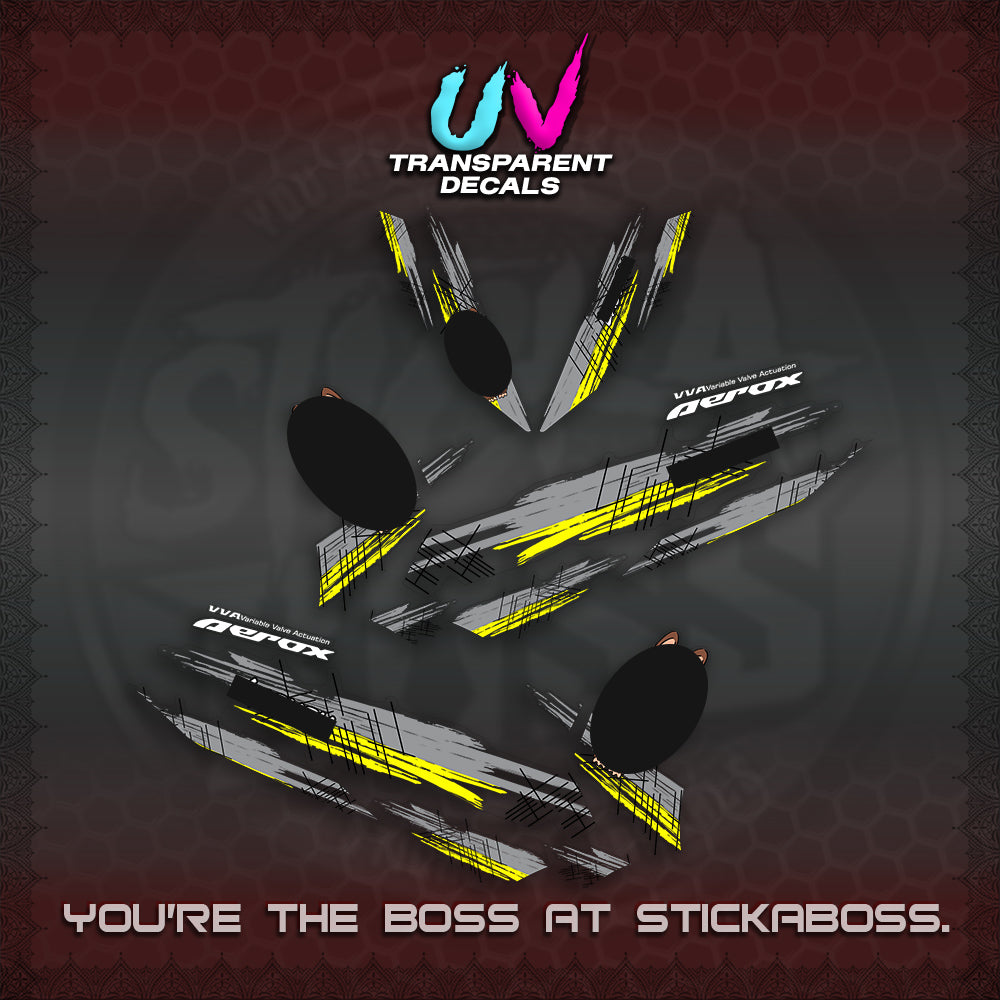 AEROX V2 DECAL(STUFF TOY 2 TONE)STICKER DECALS By STICKABOSS