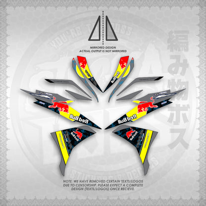 STICKER DECALS for SNIPER 135 MX (S135REBUIN)By STICKABOSS (SOFIE LAMINATED WATERPROOF)