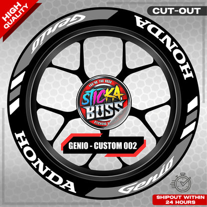 GENIO MAG STICKER SET ( 2 MAGS ) - CUSTOM 002 | VINYL WATERPROOF CUT-OUT DECALS