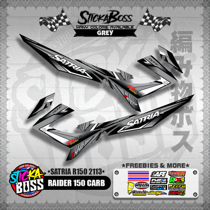RAIDER 150 CARB DECALS ( SATRIA R150 2113 ) [ PREMIUM GLOSSY LAMINATED ]【WITH FREEBIES】