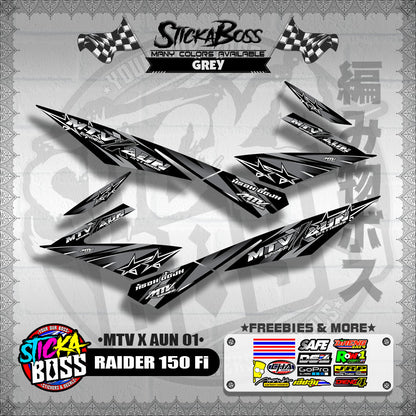 RAIDER 150 Fi DECALS ( MTV X AUN 01 )【WITH FREEBIES】