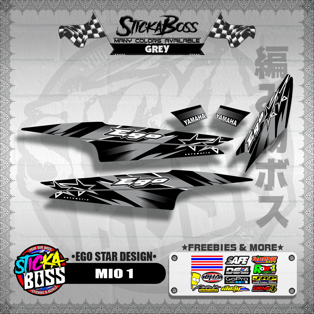 MIO 1 DECALS ( EGO STAR DESIGN )【WITH FREEBIES】