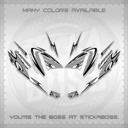 CLICK 125 V4 VARIO STRIPING FOR WHITE DECALS (2026 NEW LED DESIGN) STICKER DECALS By STICKABOSS