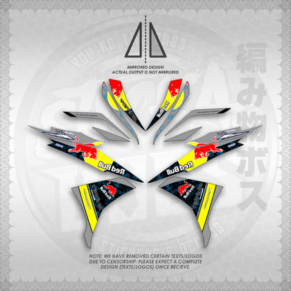 STICKER DECALS for SNIPER 135 MX (S135REBUIN)By STICKABOSS (SOFIE LAMINATED WATERPROOF)