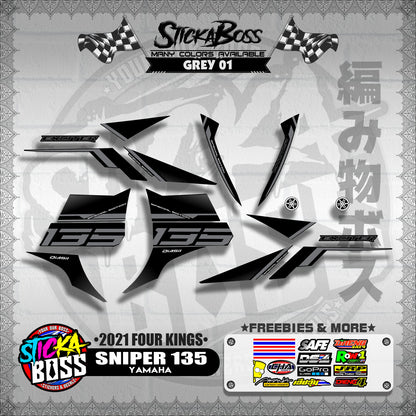 SNIPER 135 DECALS ( 2021 FOUR KINGS )【WITH FREEBIES】