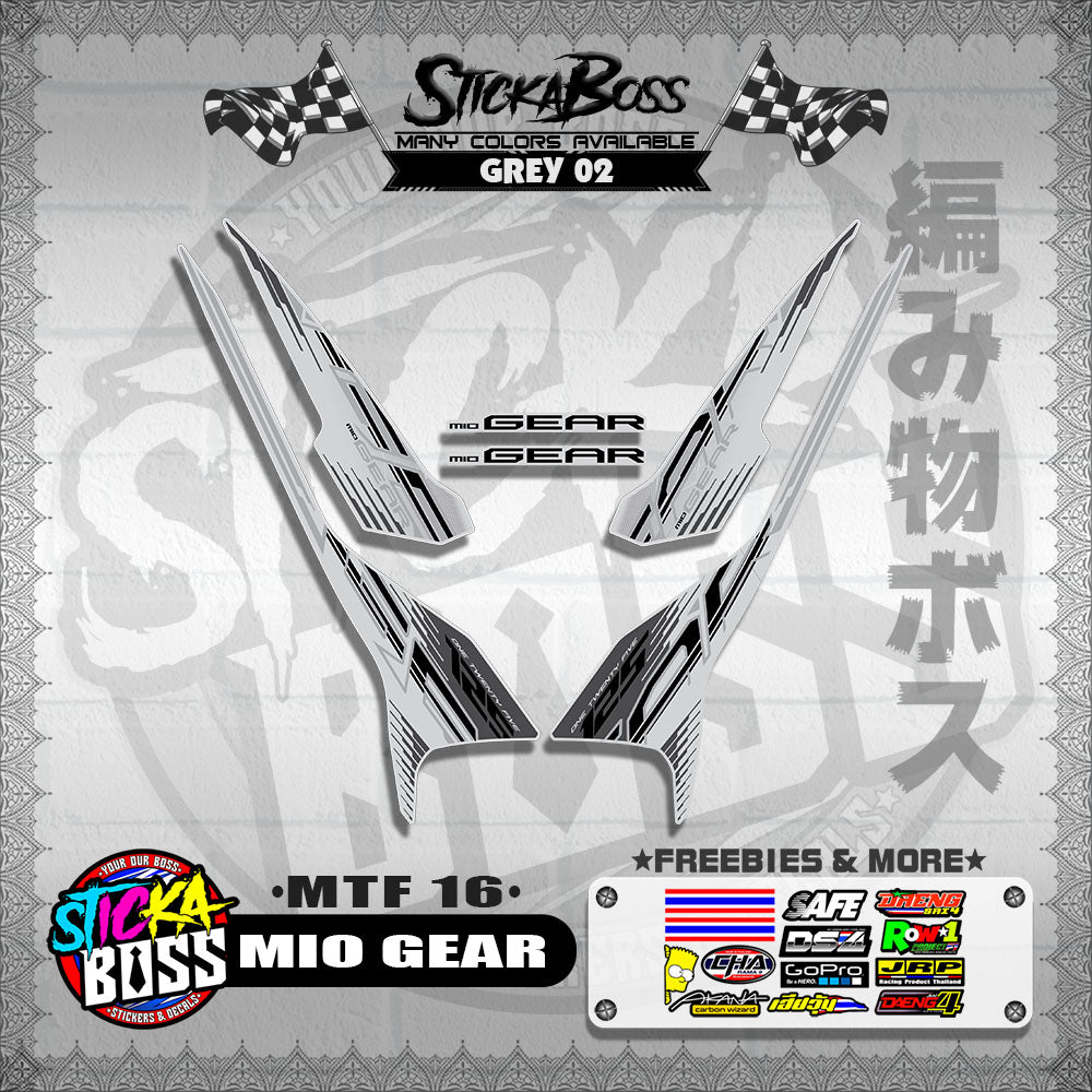 MIO GEAR DECALS ( MTF 16 )【WITH FREEBIES】