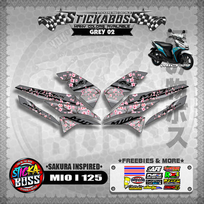 MIO I 125 STICKER DECALS ( SAKURA INSPIRED )【WITH FREEBIES】
