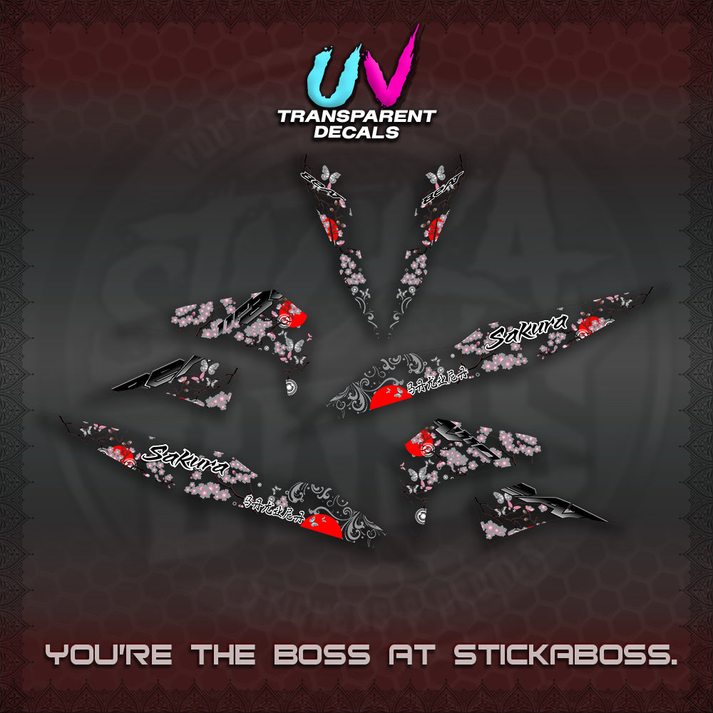 BEAT V2 UV TRANSPARENT INDO DECALS (2026 SAKURA NEW STYLE)STICKER DECALS By STICKABOSS
