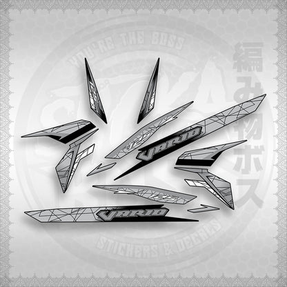 STICKER DECALS for CLICK 125 V3 ( CV3VASTTEDE ) By STICKABOSS (SOFIE LAMINATED WATERPROOF)
