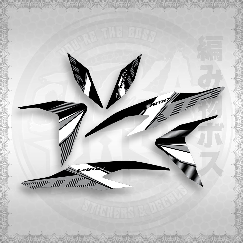 STICKER DECALS for CLICK V2 (CV2VA20MA) By STICKABOSS (SOFIE LAMINATED WATERPROOF)