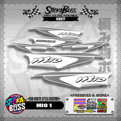 MIO 1 DECALS ( FOR WHITE STYLE CULTURE )【WITH FREEBIES】