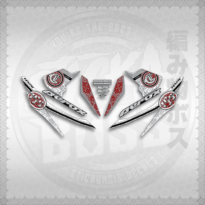 STICKER DECALS for AEROX V1 (AV1EXSPNV) By STICKABOSS (SOFIE LAMINATED WATERPROOF)