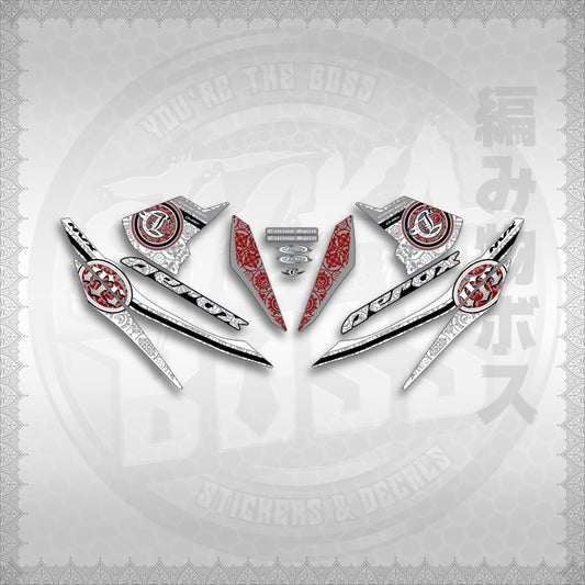 STICKER DECALS for AEROX V1 (AV1EXSPNV) By STICKABOSS (SOFIE LAMINATED WATERPROOF)