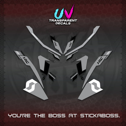 CLICK V2 UV TRANSPARENT DECALS (SCOTTxHRC DESIGN)STICKER KITS By STICKABOSS