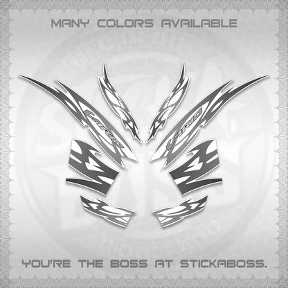CLICK 125 V2 INDO STRIPING FOR WHITE DECALS (2026 NUSANTARA MOTIF) STICKER DECALS By STICKABOSS