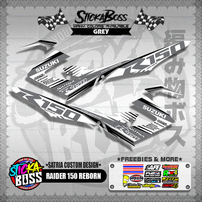 RAIDER 150 REBORN DECALS ( SATRIA CUSTOM DESIGN )【WITH FREEBIES】
