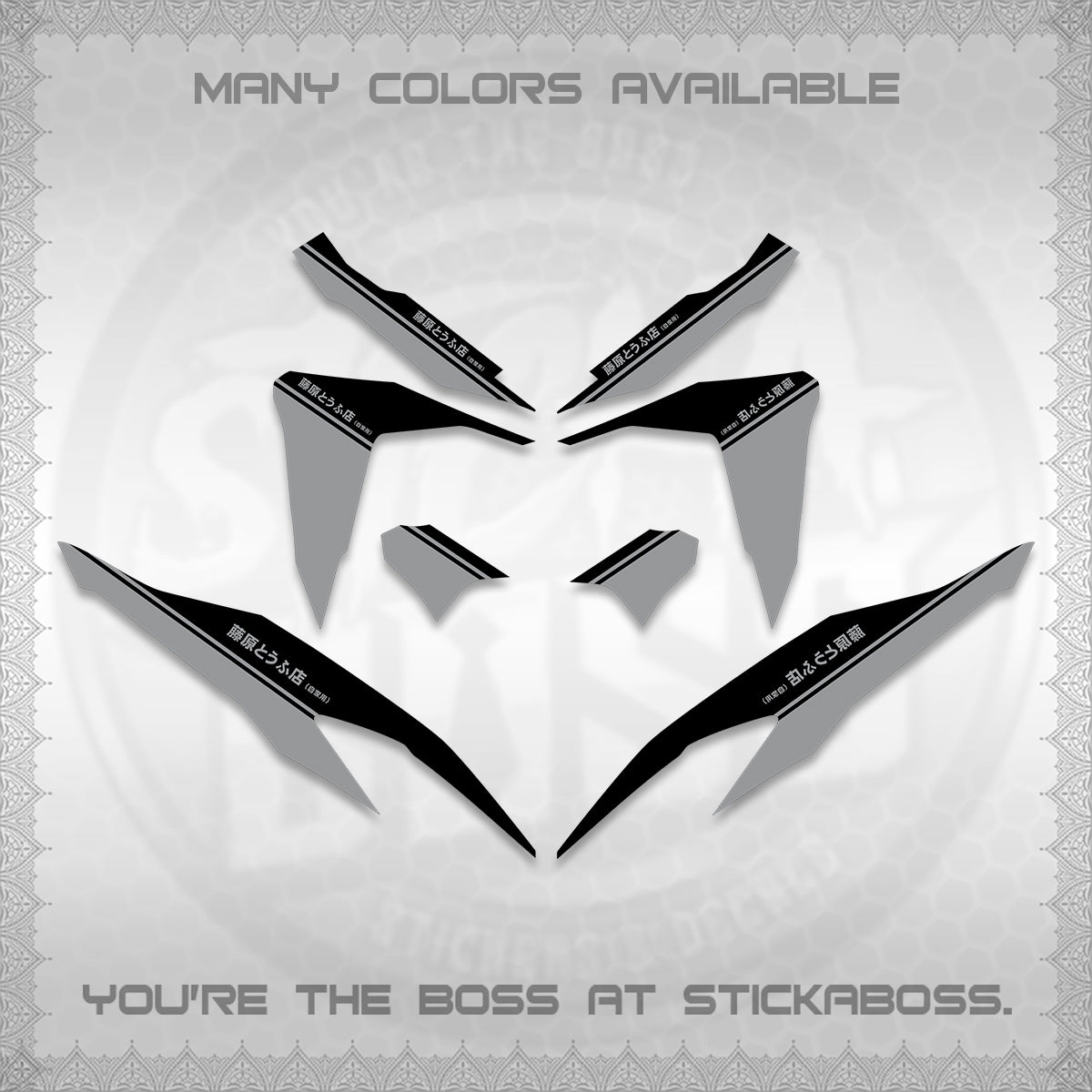 CLICK V2 DECALS (TRUENO STYLE DESIGN) STICKER KITS BY STICKABOSS