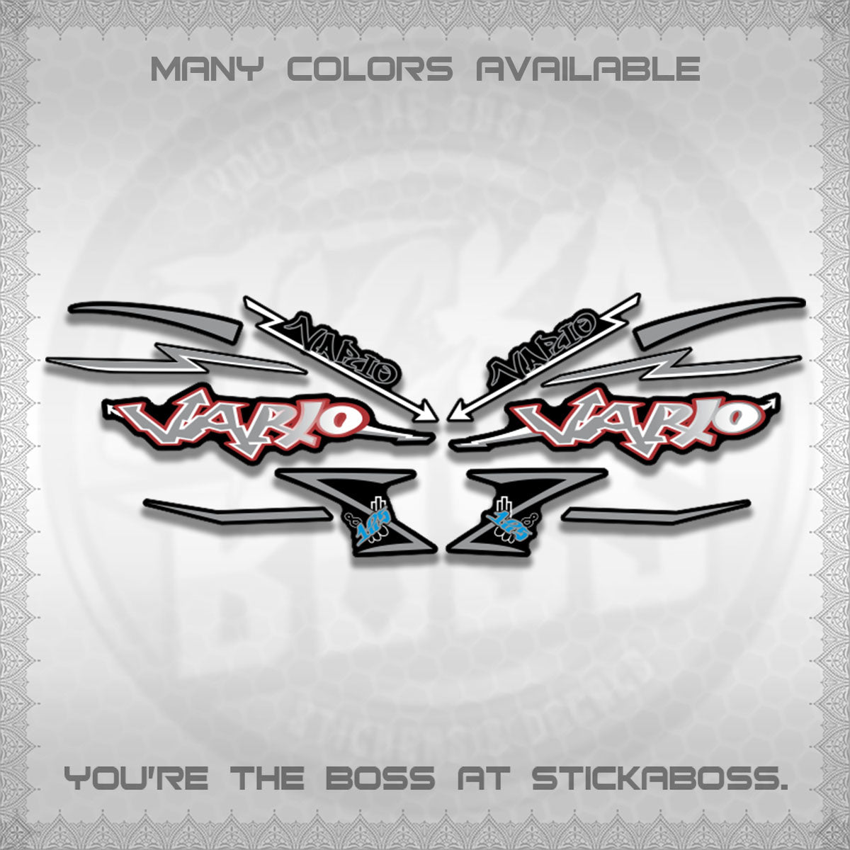 CLICK V2 INDO/MALAY VARIO DECALS (GRAFITY VARIO MOTIF)STICKER DECALS BY STICKABOSS