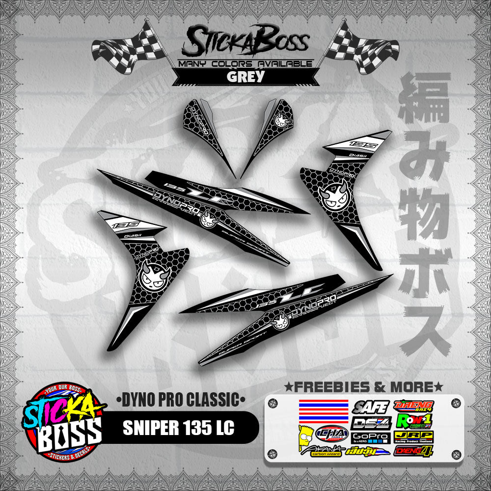SNIPER 135 LC DECALS ( DYNO PRO CLASSIC )【WITH FREEBIES】