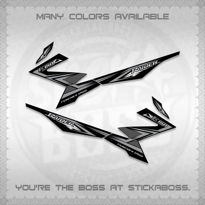 RAIDER 150 FI DECALS (TH CODE 1) STICKER DECALS BY STICKABOSS