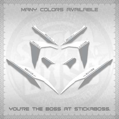 CLICK V2 FOR WHITE DECALS (TRUENO STYLE DESIGN) STICKER KITS BY STICKABOSS