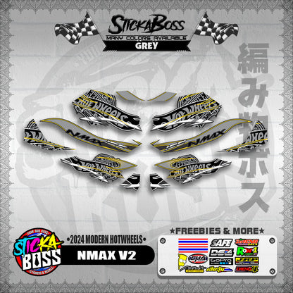 NMAX V2 DECALS ( 2024 MODERN HOTWHEELS )【WITH FREEBIES】