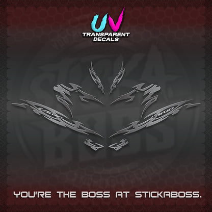 CLICK 125 V4 INDO VARIO UV TRANSPARENT DECALS (2026 NUSANTARA STRIPING) STICKER DECALS By STICKABOSS