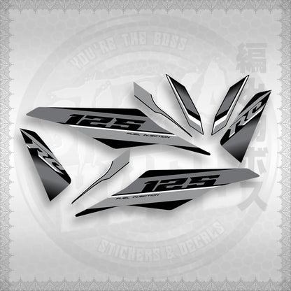 STICKER DECALS for MIO I 125 (MIIM3DARCED) By STICKABOSS (SOFIE LAMINATED WATERPROOF)