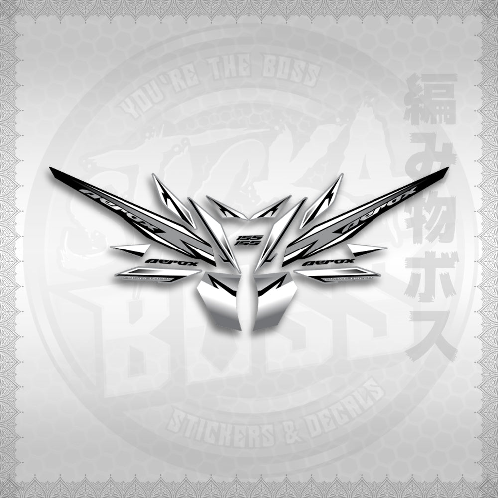 STICKER DECALS for AEROX 155 V2 MALAYSIAN (AV220SHCO) By STICKABOSS (SOFIE LAMINATED WATERPROOF)