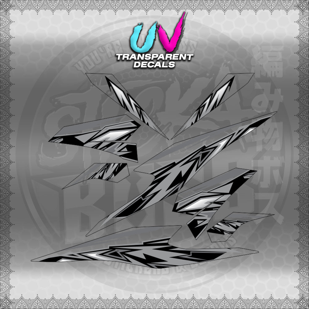 TRANSPARENT BEAT 110 V3 INDO-MALAY CONCEPT (STRIPING MOTIF DESIGN) STICKER DECALS for STICKABOSS
