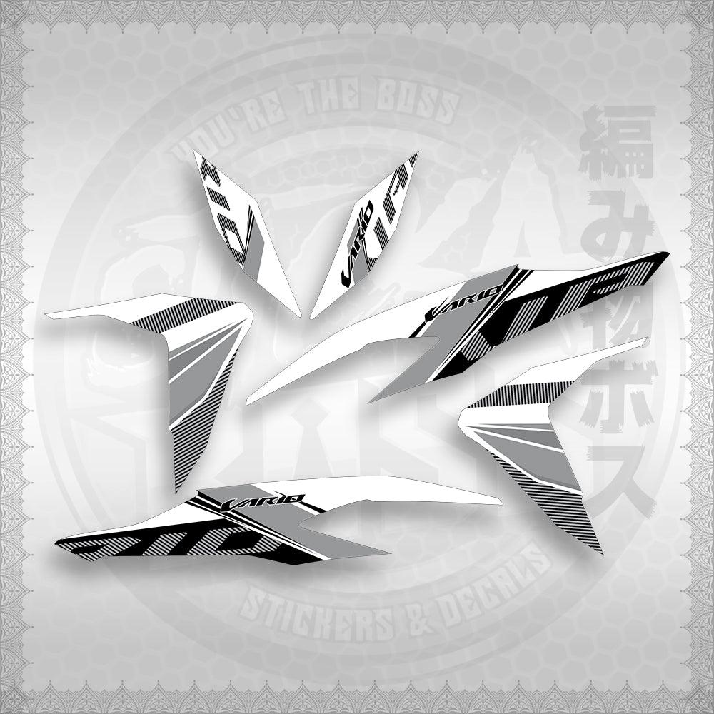 STICKER DECALS for CLICK V2 (CV2VA20MAFOWH) By STICKABOSS (SOFIE LAMINATED WATERPROOF)