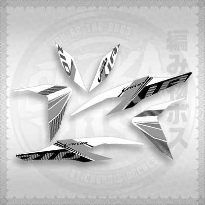 STICKER DECALS for CLICK V2 (CV2VA20MAFOWH) By STICKABOSS (SOFIE LAMINATED WATERPROOF)