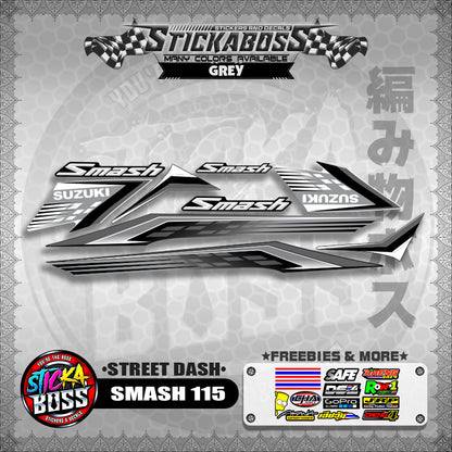 SMASH 115 STICKER DECALS ( STREET DASH )【WITH FREEBIES】