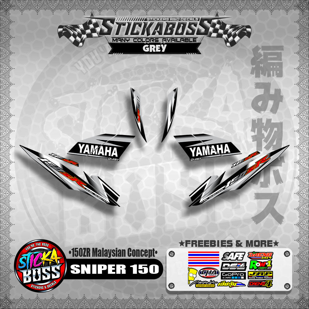 SNIPER 150 Stock Decals ( 150ZR Malaysian Concept ) MX King, Exciter 150