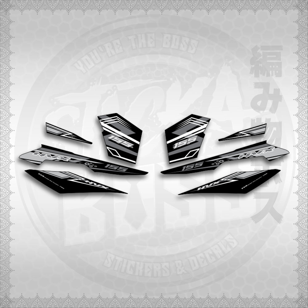 STICKER DECALS for AEROX V3 ALPHA TURBO INDO (AV3NVRAST) By STICKABOSS (SOFIE LAMINATED WATERPROOF)