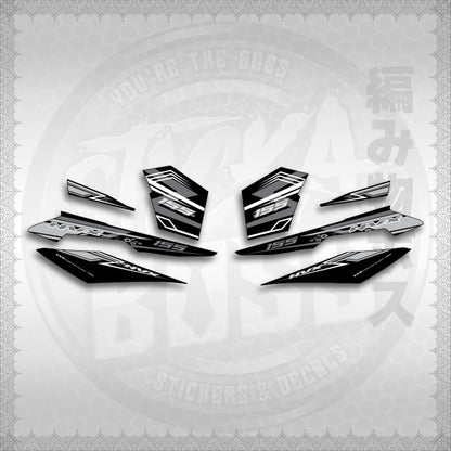 STICKER DECALS for AEROX V3 ALPHA TURBO INDO (AV3NVRAST) By STICKABOSS (SOFIE LAMINATED WATERPROOF)