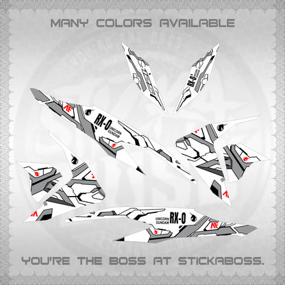 CLICK V2 FOR WHITE VARIO DECALS (RX-O UNICORN GD)STICKER DECALS By STICKABOSS