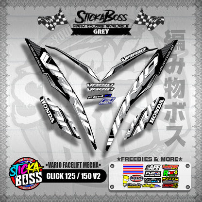 CLICK 125 / 150 V2 DECALS ( VARIO FACELIFT MECHA )【WITH FREEBIES】