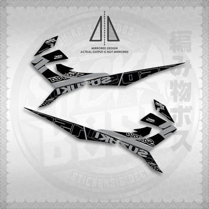 STICKER DECALS for RAIDER REBORN CARB 150 (RRCGPMA) By STICKABOSS (SOFIE LAMINATED WATERPROOF)